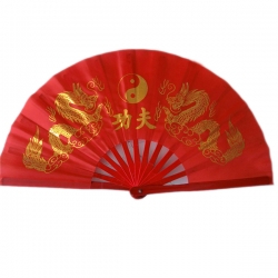 龍鳳圖太極扇