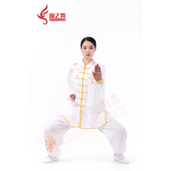 繡楓葉棉加絲太極服