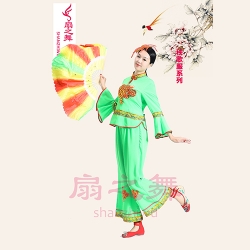 立領(lǐng)中國結(jié)秧歌服