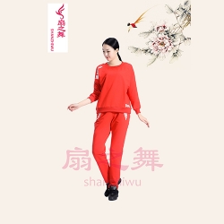 0905印字運(yùn)動(dòng)褲套裝紅