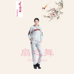 0902戴帽運動褲套裝灰
